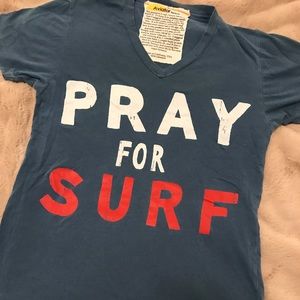 Aviator Nation ‘Pray For Surf’ T Shirt Size Small